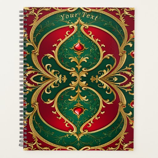 Rood Groen Goud Kerstvakantie Planner (Voorkant)