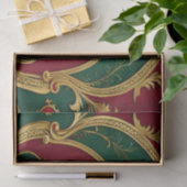 Rood Groen Goud Kerstvakantie Tissue Papier (Geschenk)