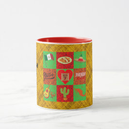 Rood Groen Goud Mexicaans Mok