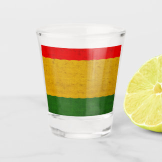 Rood groen goud shot glas