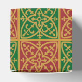 Rood Groen Gouden Elegante Vakantie Bedankdoosjes (Bovenkant)