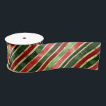 Rood Groen Gouden Strepen Vintage Christmas Ribbon Satijnen Lint<br><div class="desc">Een mooi stijlvol ontwerp voor uw kerstlinten: diagonale strepen van rode,  groene en gouden kleuren uit een  waterverf. Een deel van de charme is de onregelmatigheid en onvolkomenheden en de verweerde ouderwetse look. Het is glanzend en zal er geweldig uitzien op uw vakantie geschenken en pakketten.</div>