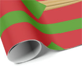 Rood groen gouden strikken kerst cadeaupapier (Rol Hoek)