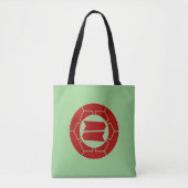  rood groen japan hattori kamon oosterse kunst tote bag (Voorkant)