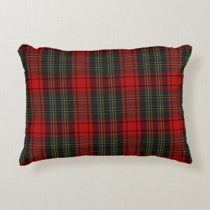 Rood & Groen Kerst Tartan Patroon Accent Kussen
