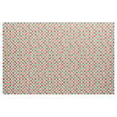 Rood Groen Kerstboom Checkerboard Patroon Stof (Fat Quarter)