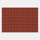 Rood, groen kerstcadeau, pakket met verlooppapier inpakpapier vel (Voorkant)