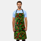 ROOD & GROEN KERSTCAMO PATROON SCHORT (Gedragen)