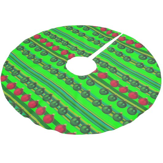 Rood groen kerstdecorptiepatroon kerstboom rok (Gekanteld)