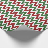 Rood, groen kerstfeestmaal verpakt papier (Hoek)