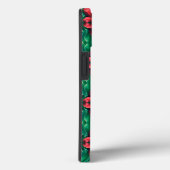 Rood Groen Kerstmis Bloemen Patroon 4EVA Case-Mate iPhone Case (Achterkant / Rechts)
