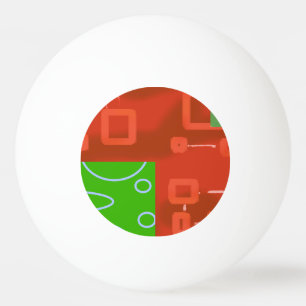 Rood Groen Kerstmis Pingpongbal