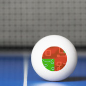 Rood Groen Kerstmis Pingpongbal (Net)