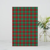 Rood Groen Kerstmis Plakken Scrapbook Stationery Briefpapier (Staand voorkant)