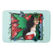 Rood Groen Kerstmis Solstice Fairy Badmat (Voorkant)