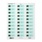 Rood Groen Kerstmis Solstice Fairy Etiket (Full Sheet)