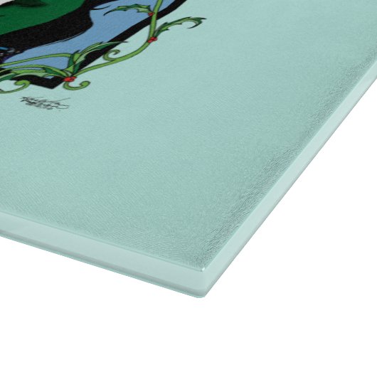 Rood Groen Kerstmis Solstice Fairy Snijplank (Hoek)