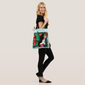 Rood Groen Kerstmis Solstice Fairy Tote Bag (Op model)