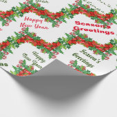 Rood, groen kerstpapier voor het oppakken van kled cadeaupapier (Hoek)