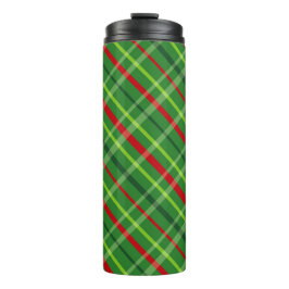 ROOD & GROEN KERSTPLAID PATROON THERMOSBEKER