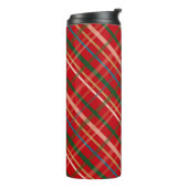 ROOD & GROEN KERSTPLAID PATROON THERMOSBEKER (Gedraaid links)