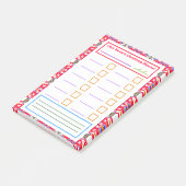 Rood Groen Kerstplan Notities Festieve Planner Post-it® Notes (Schuin)