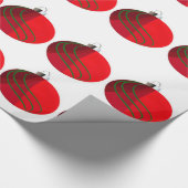 Rood groen kerstsierpapier cadeaupapier (Hoek)