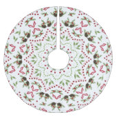 Rood Groen Klassiek Kerstpatroon Kerstboom Rok (Voorkant)