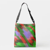 Rood Groen Lavendel Crossbody Tas (Achterkant)