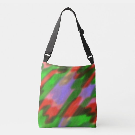 Rood Groen Lavendel Crossbody Tas (Voorkant)