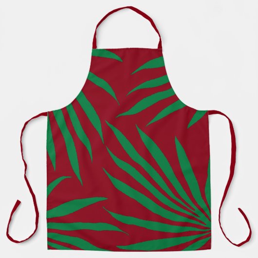 Rood groen lef tribaal Afrika Schort (Voorkant)