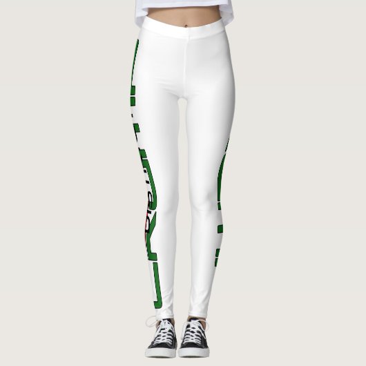 ROOD/GROEN - LEGGINGS (Voorkant)