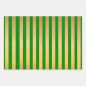 Rood Groen Marine Blauw Goud Strepen Patroon Inpakpapier Vel (Voorkant 2)