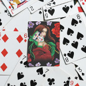 Rood Groen Masquerade Venetiaans Pokerkaarten