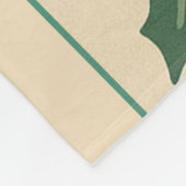 Rood Groen Mid Century Modern Holiday Fleece Deken (Hoek)