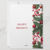 Rood Groen Modern Vrolijk Kerstfeest Feestdagenkaart (Achterkant)