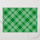 Rood Groen Moderne Kalligrafie Kerst Goud Plakken Folie Feestdagenkaart (Achterkant)