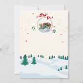 Rood Groen Moderne Kerst Ambachten Workshop Kaart (Achterkant)