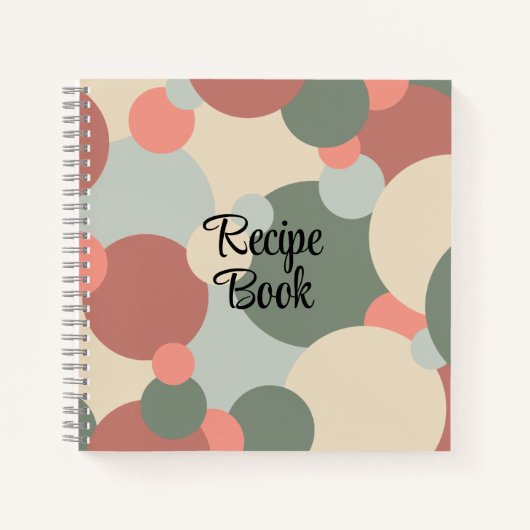 Rood-groen molecuul receptenboek notitieboek (Voorkant)