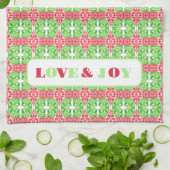 Rood & Groen Mozaïek Keuken Handdoeken (Gevouwen)