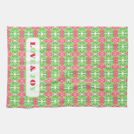 Rood & Groen Mozaïek Keuken Handdoeken