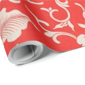 Rood & Groen Mystic Lotus Aziatisch Abstract Cadeaupapier (Rol Hoek)