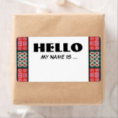 Rood Groen Naam Badge Etiket (Insitu)