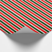 Rood groen omslagpapier cadeaupapier (Hoek)