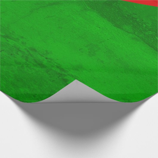 Rood groen omslagpapier cadeaupapier (Hoek)