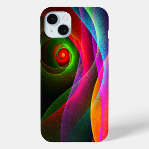 Rood Groen Oranje Modern Abstract Kunstpatroon #22 iPhone 15 Mini Hoesje