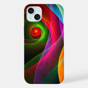 Rood Groen Oranje Modern Abstract Kunstpatroon #22 iPhone 15 Plus Case