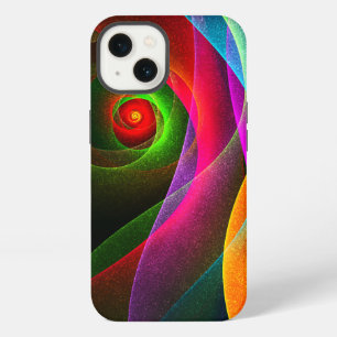 Rood Groen Oranje Modern Abstract Kunstpatroon #22 iPhone 13 Hoesje