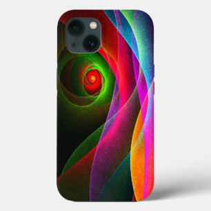 Rood Groen Oranje Modern Abstract Kunstpatroon #22 iPhone 13 Hoesje