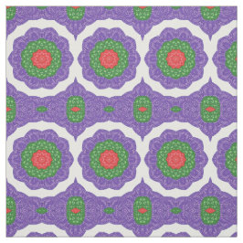 Rood Groen Paarse Witte Kaleidoscoop Kerstmis Stof